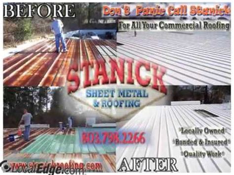 stanick sheet metal & roofing|stanick roofing columbia sc.